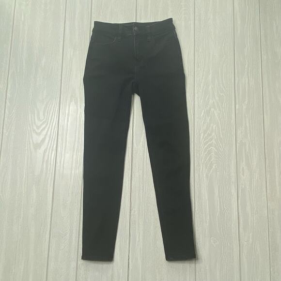 American Eagle Women's Black The Dream Jean Hi-Rise Jeggings Size 00 Short - Picture 1 of 12